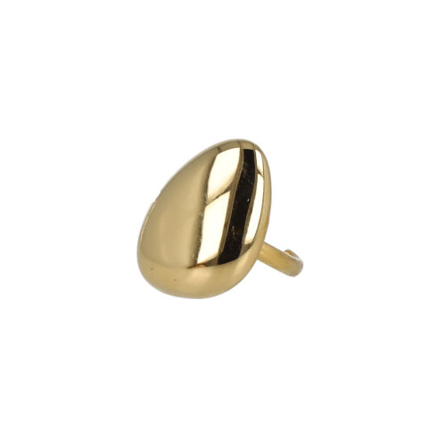 Anello Golden Drop in Acciaio Oro