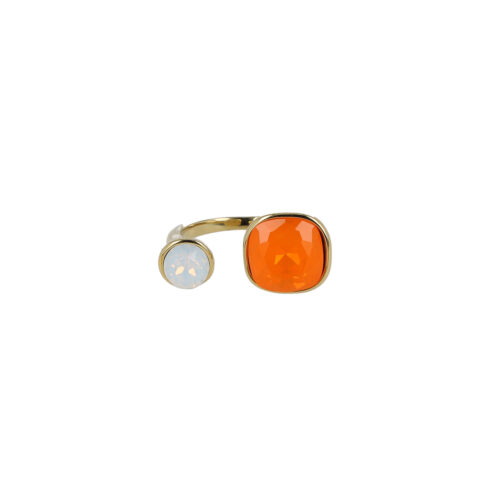Anello Aurora Capri - Pietre Cabochon Sfaccettate
