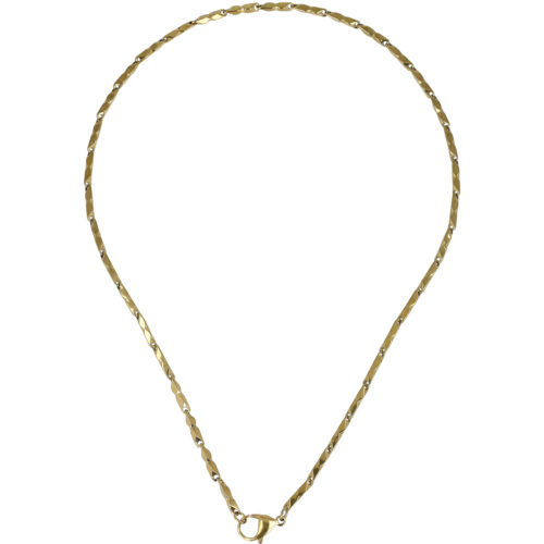 Collana Twisted Shine -  in Acciaio Oro e Argento