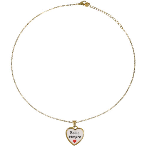 Collana Brilla Sempre - Cuore In Acciaio