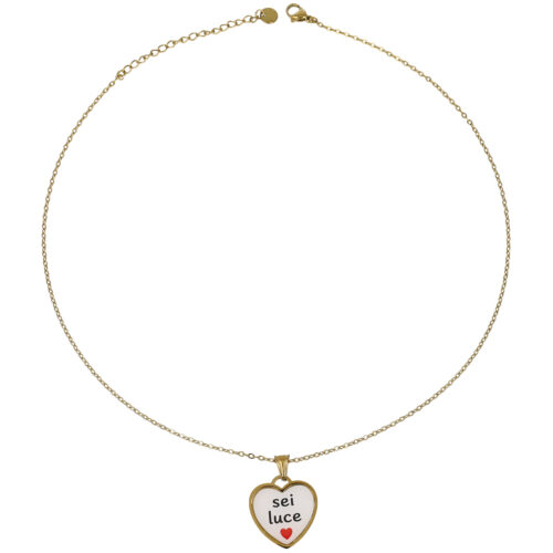 Collana Sei Luce - Cuore In Acciaio