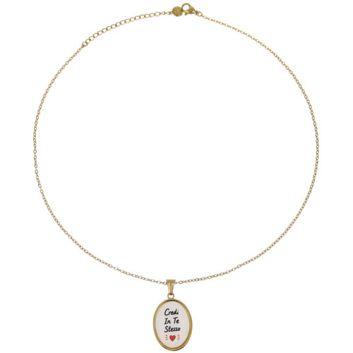 Collana Credi In Te Stesso - Acciaio Dorato