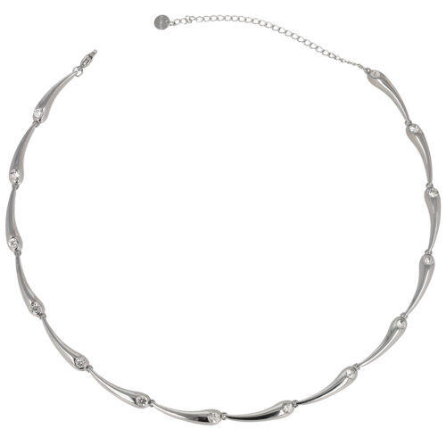 Collana Gocce di Luce - Acciaio con Cristalli