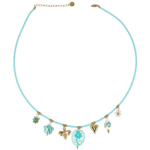 Collana Bloom Garden –  Micro Perline e Charms Floreali