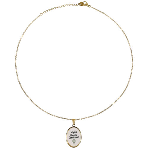 Collana con Ciondolo "Voglio una vita spericolata!"