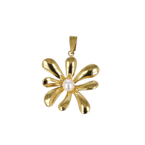 Ciondolo Golden Daisy Pearl - Fiore con Perla