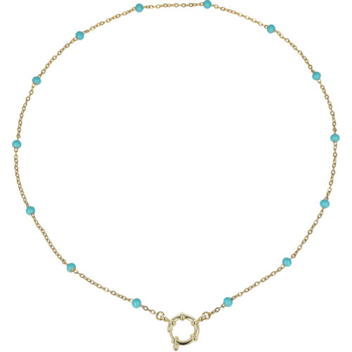 Collana Amalfi Dots  - Con Gancio Frontale Acciaio