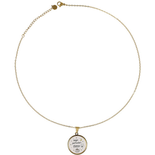 Collana Segni Particolari Stanca in Acciaio Gold
