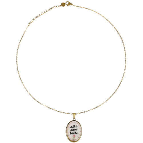 Collana Alle Cose Belle in Acciaio Gold