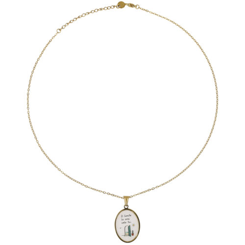 Collana Il Limite Lo Crei Solo Tu in Acciaio Gold