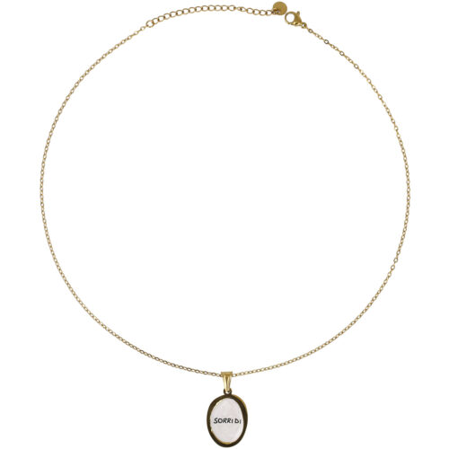 Collana Sorridi in Acciaio Gold