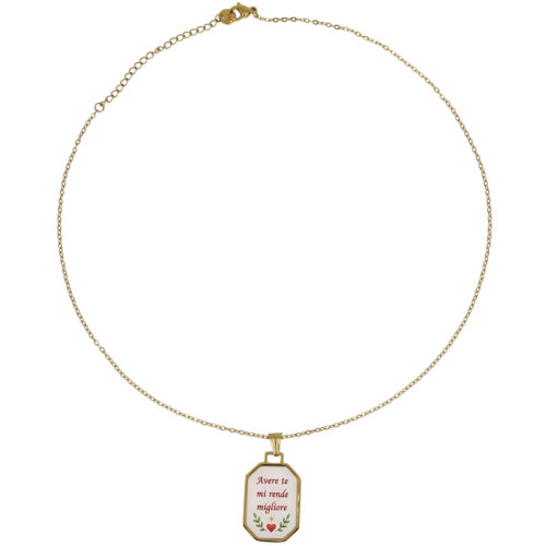 Collana “Avere Te” – Ciondolo Messaggio