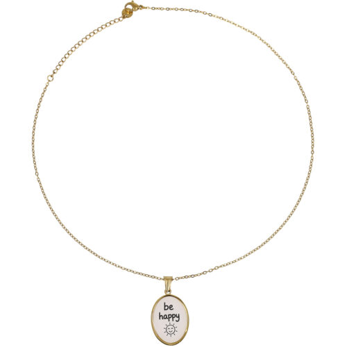 Collana “Be Happy” – Ciondolo Messaggio
