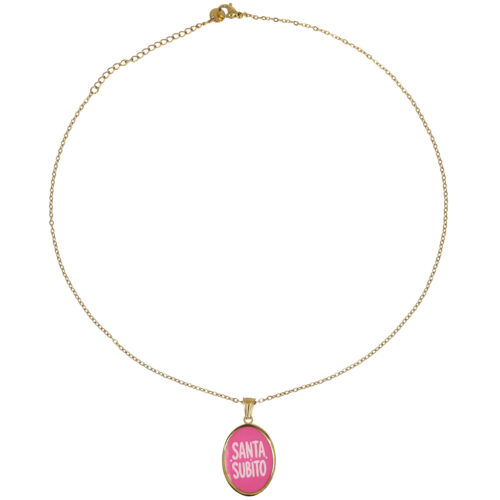 Collana “Santa Subito” – Ciondolo Messaggio