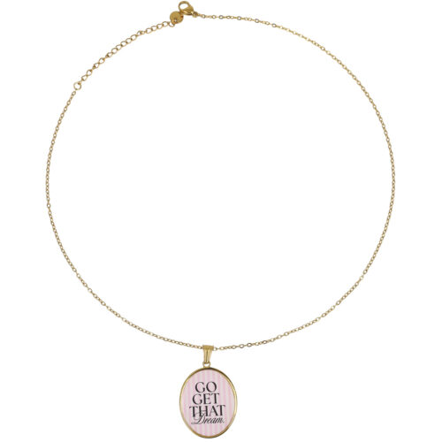 Collana “Go Get That Dream” – Ciondolo Messaggio
