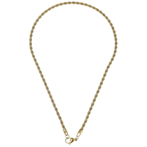 Collana Torchon Classic in Acciaio Oro - 60 cm