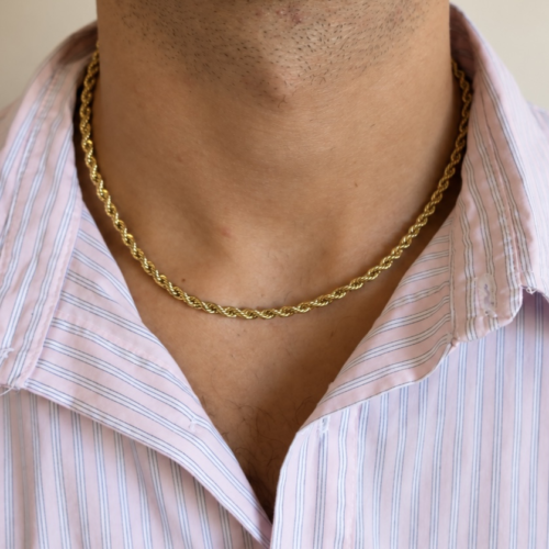 Collana Rope Chain 3 mm – CAROLGI MAN
