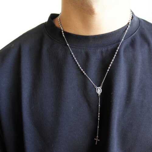 Collana Rosario Uomo in Acciaio 3 mm | CAROLGI MAN