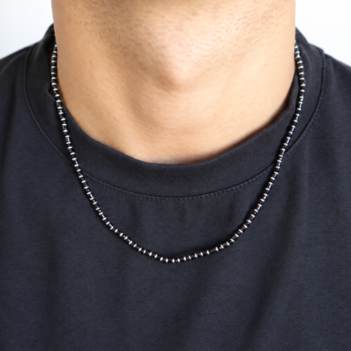 Collana Uomo Cube Line 3 mm in Acciaio | CAROLGI MAN