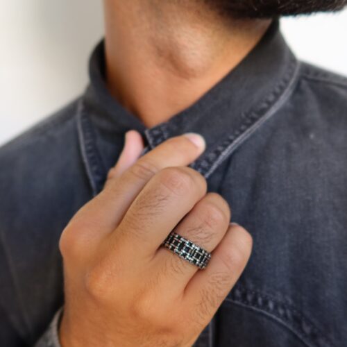Anello Urban Grid – CAROLGI MAN