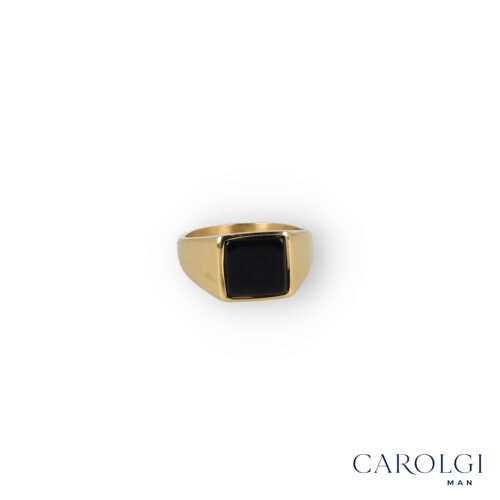 Anello Gold Signet – CAROLGI MAN