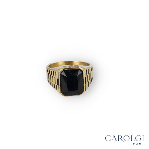 Anello Gold Facet – CAROLGI MAN