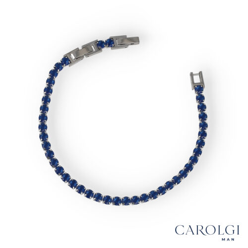 Bracciale Uomo Basic Tennis 4 mm in Acciaio - CAROLGI MAN