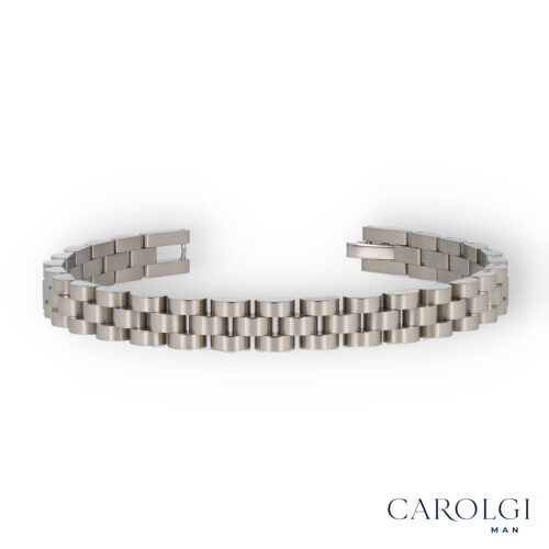 Bracciale President Uomo 8 mm in Acciaio -  CAROLGI MAN