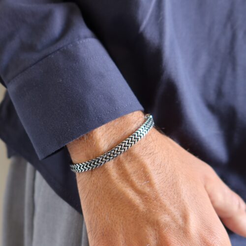 Bracciale Ridge 5 Uomo in Acciaio 5 mm -  CAROLGI MAN