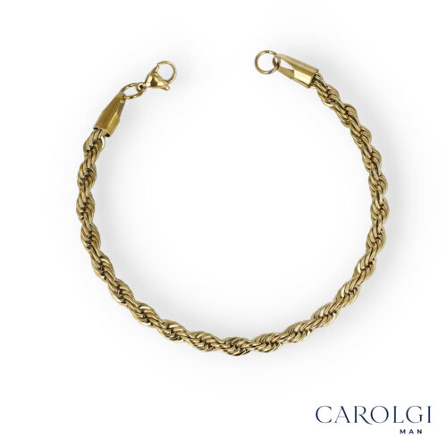 Bracciale Torchon 4 Uomo in Acciaio -  CAROLGI MAN