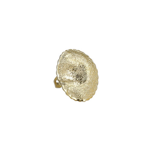 Anello Éclat Regolabile in Acciaio Gold e Silver