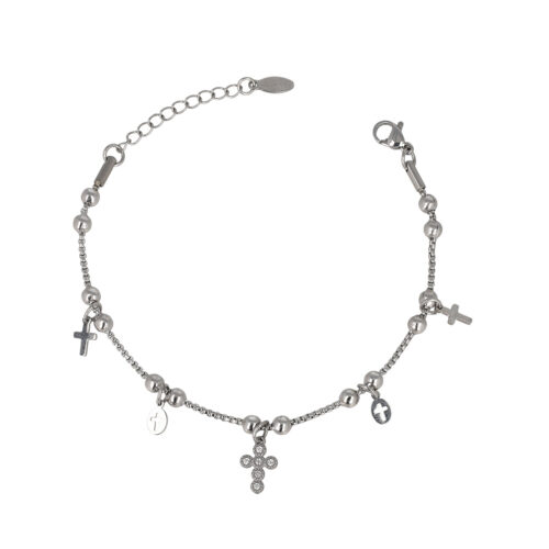 Bracciale Faith Charms in Acciaio