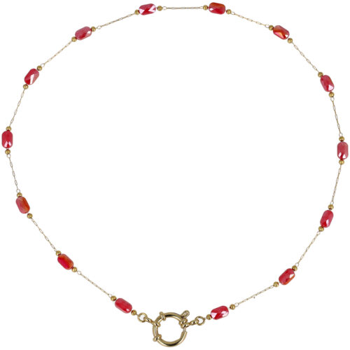 Collana “Lumière” - in Acciaio e Vetro