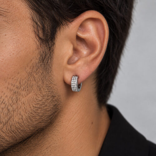 Mono Orecchino Triple Shine 10 mm – CAROLGI MAN