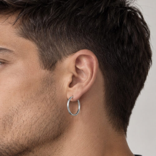 Mono Orecchino Essential Hoop 22 mm – CAROLGI MAN