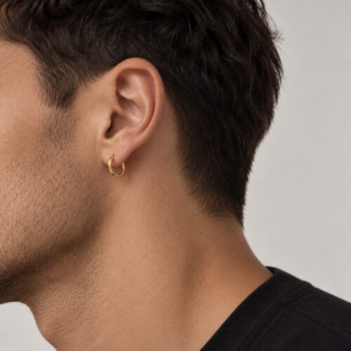Mono Orecchino Essential Hoop 14 mm – CAROLGI MAN